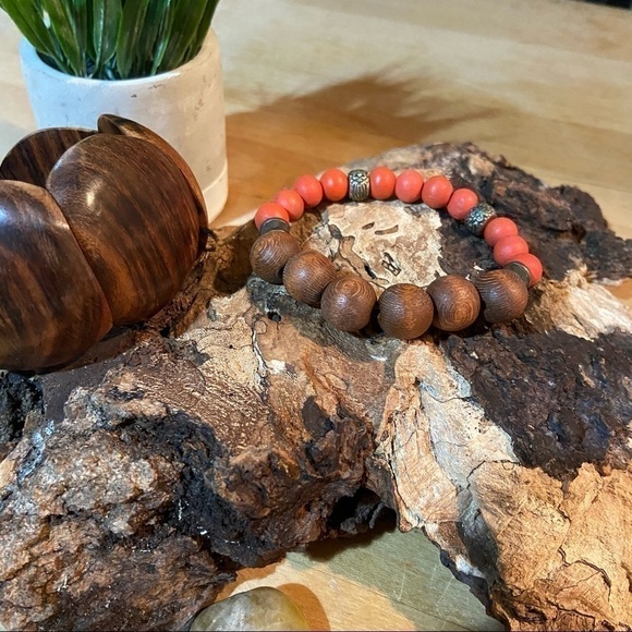 Boho Wooden Bracelets Vintage - Picture 5 of 5